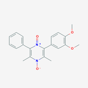 2-(3,4-Dimethoxyphenyl)-3,5-dimethyl-6-phenylpyrazine 1,4-dioxide