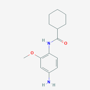 N-(4-amino-2-methoxyphenyl)cyclohexanecarboxamide