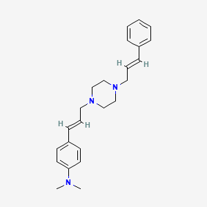 N,N-dimethyl-4-{3-[4-(3-phenyl-2-propen-1-yl)-1-piperazinyl]-1-propen-1-yl}aniline