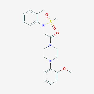 N-{2-[4-(2-methoxyphenyl)piperazin-1-yl]-2-oxoethyl}-N-(2-methylphenyl)methanesulfonamide