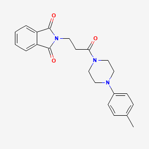 2-[3-[4-(4-methylphenyl)piperazin-1-yl]-3-oxopropyl]isoindole-1,3-dione