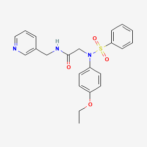 N~2~-(4-ethoxyphenyl)-N~2~-(phenylsulfonyl)-N-(pyridin-3-ylmethyl)glycinamide