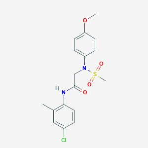 N~1~-(4-chloro-2-methylphenyl)-N~2~-(4-methoxyphenyl)-N~2~-(methylsulfonyl)glycinamide