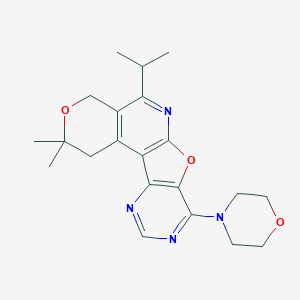 5-isopropyl-2,2-dimethyl-8-(4-morpholinyl)-1,4-dihydro-2H-pyrano[4'',3'':4',5']pyrido[3',2':4,5]furo[3,2-d]pyrimidine
