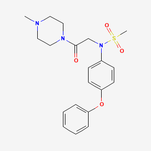 N-[2-(4-methyl-1-piperazinyl)-2-oxoethyl]-N-(4-phenoxyphenyl)methanesulfonamide