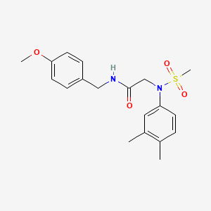 N~2~-(3,4-dimethylphenyl)-N~1~-(4-methoxybenzyl)-N~2~-(methylsulfonyl)glycinamide