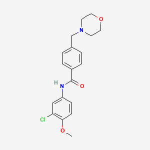 N-(3-chloro-4-methoxyphenyl)-4-(4-morpholinylmethyl)benzamide