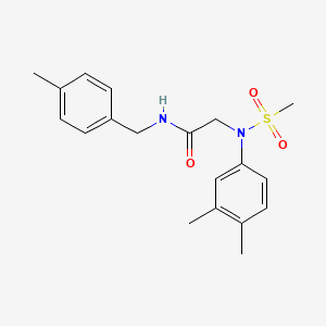 N~2~-(3,4-dimethylphenyl)-N~1~-(4-methylbenzyl)-N~2~-(methylsulfonyl)glycinamide