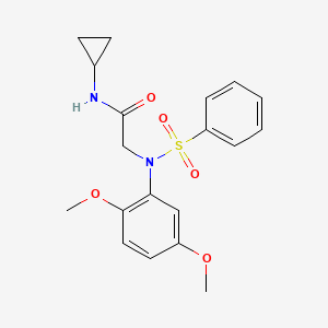 N~1~-cyclopropyl-N~2~-(2,5-dimethoxyphenyl)-N~2~-(phenylsulfonyl)glycinamide