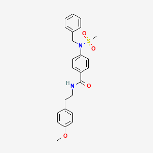 4-[benzyl(methylsulfonyl)amino]-N-[2-(4-methoxyphenyl)ethyl]benzamide