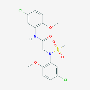 N~1~,N~2~-bis(5-chloro-2-methoxyphenyl)-N~2~-(methylsulfonyl)glycinamide