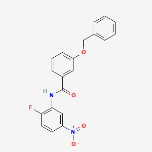 3-(benzyloxy)-N-(2-fluoro-5-nitrophenyl)benzamide