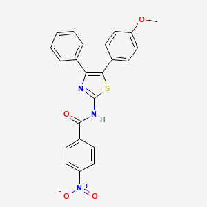 N-[5-(4-methoxyphenyl)-4-phenyl-1,3-thiazol-2-yl]-4-nitrobenzamide