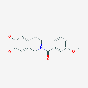 6,7-dimethoxy-2-(3-methoxybenzoyl)-1-methyl-1,2,3,4-tetrahydroisoquinoline