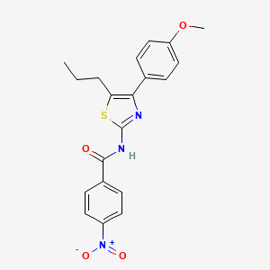 N-[4-(4-methoxyphenyl)-5-propyl-1,3-thiazol-2-yl]-4-nitrobenzamide