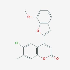 6-chloro-4-(7-methoxy-1-benzofuran-2-yl)-7-methyl-2H-chromen-2-one
