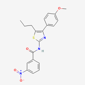 N-[4-(4-methoxyphenyl)-5-propyl-1,3-thiazol-2-yl]-3-nitrobenzamide