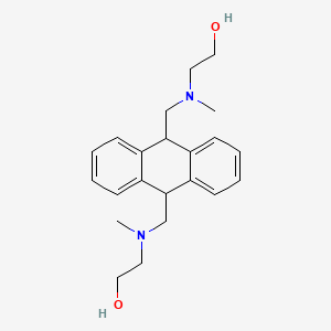 2-[[10-[[2-Hydroxyethyl(methyl)amino]methyl]-9,10-dihydroanthracen-9-yl]methyl-methylamino]ethanol