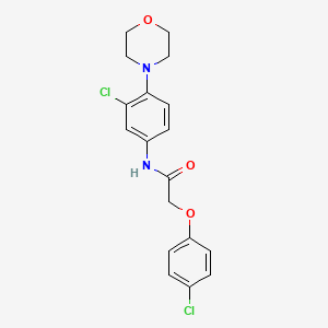 N-[3-chloro-4-(4-morpholinyl)phenyl]-2-(4-chlorophenoxy)acetamide