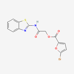 2-(1,3-benzothiazol-2-ylamino)-2-oxoethyl 5-bromo-2-furoate