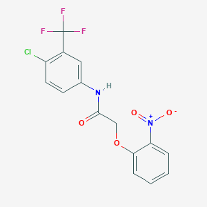 N-[4-chloro-3-(trifluoromethyl)phenyl]-2-(2-nitrophenoxy)acetamide