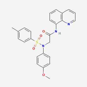 N~2~-(4-methoxyphenyl)-N~2~-[(4-methylphenyl)sulfonyl]-N-quinolin-8-ylglycinamide