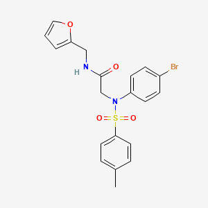 N~2~-(4-bromophenyl)-N~1~-(2-furylmethyl)-N~2~-[(4-methylphenyl)sulfonyl]glycinamide