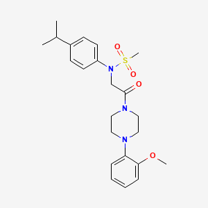 N-(4-isopropylphenyl)-N-{2-[4-(2-methoxyphenyl)-1-piperazinyl]-2-oxoethyl}methanesulfonamide