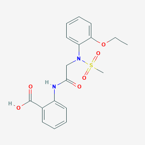 2-{[N-(2-ethoxyphenyl)-N-(methylsulfonyl)glycyl]amino}benzoic acid