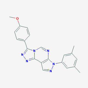 4-[7-(3,5-dimethylphenyl)-7H-pyrazolo[4,3-e][1,2,4]triazolo[4,3-c]pyrimidin-3-yl]phenyl methyl ether