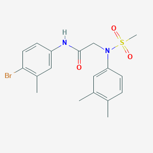 N~1~-(4-bromo-3-methylphenyl)-N~2~-(3,4-dimethylphenyl)-N~2~-(methylsulfonyl)glycinamide