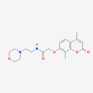 2-[(4,8-dimethyl-2-oxo-2H-chromen-7-yl)oxy]-N-[2-(4-morpholinyl)ethyl]acetamide