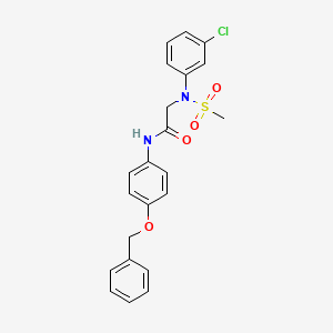 2-(3-chloro-N-methylsulfonylanilino)-N-(4-phenylmethoxyphenyl)acetamide