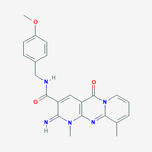 2-imino-N-(4-methoxybenzyl)-1,10-dimethyl-5-oxo-1,5-dihydro-2H-dipyrido[1,2-a:2,3-d]pyrimidine-3-carboxamide