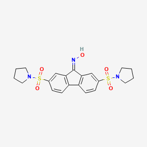 2,7-bis(1-pyrrolidinylsulfonyl)-9H-fluoren-9-one oxime