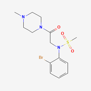 N-(2-bromophenyl)-N-[2-(4-methylpiperazin-1-yl)-2-oxoethyl]methanesulfonamide