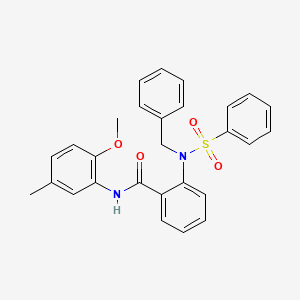 2-[benzyl(phenylsulfonyl)amino]-N-(2-methoxy-5-methylphenyl)benzamide