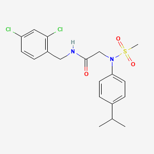 N~1~-(2,4-dichlorobenzyl)-N~2~-(4-isopropylphenyl)-N~2~-(methylsulfonyl)glycinamide