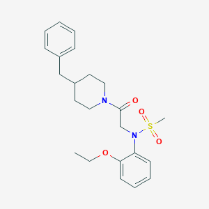 N-[2-(4-benzyl-1-piperidinyl)-2-oxoethyl]-N-(2-ethoxyphenyl)methanesulfonamide