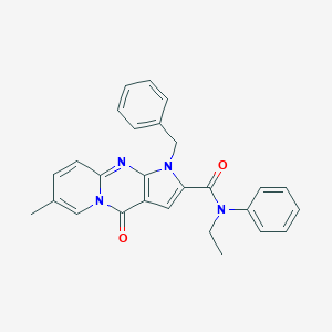 molecular formula C27H24N4O2 B357723 1-bencil-N-etil-7-metil-4-oxo-N-fenil-1,4-dihidropiridino[1,2-a]pirrolo[2,3-d]pirimidin-2-carboxamida CAS No. 901271-85-0