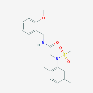 N~2~-(2,5-dimethylphenyl)-N~1~-(2-methoxybenzyl)-N~2~-(methylsulfonyl)glycinamide