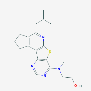 2-[(4-isobutyl-2,3-dihydro-1H-cyclopenta[4',5']pyrido[3',2':4,5]thieno[3,2-d]pyrimidin-7-yl)(methyl)amino]ethanol