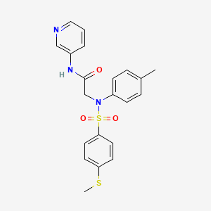 N~2~-(4-methylphenyl)-N~2~-{[4-(methylthio)phenyl]sulfonyl}-N~1~-3-pyridinylglycinamide