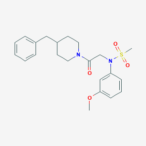 N-[2-(4-benzylpiperidin-1-yl)-2-oxoethyl]-N-(3-methoxyphenyl)methanesulfonamide