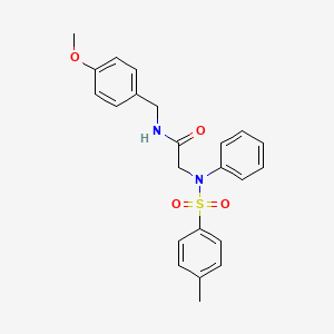 N~1~-(4-methoxybenzyl)-N~2~-[(4-methylphenyl)sulfonyl]-N~2~-phenylglycinamide