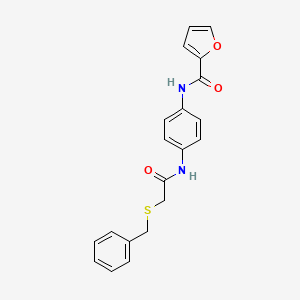 N-(4-{[(benzylsulfanyl)acetyl]amino}phenyl)furan-2-carboxamide