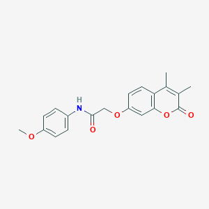 molecular formula C20H19NO5 B357738 2-[(3,4-dimethyl-2-oxo-2H-chromen-7-yl)oxy]-N-(4-methoxyphenyl)acetamide CAS No. 902040-54-4