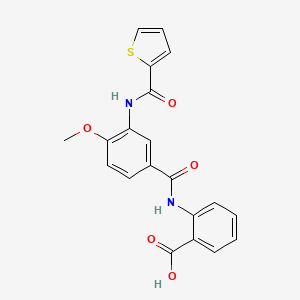 2-[4-METHOXY-3-(THIOPHENE-2-AMIDO)BENZAMIDO]BENZOIC ACID