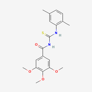 N-[(2,5-dimethylphenyl)carbamothioyl]-3,4,5-trimethoxybenzamide