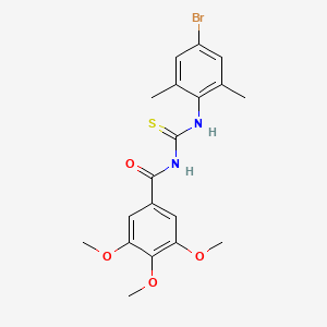 N-[(4-bromo-2,6-dimethylphenyl)carbamothioyl]-3,4,5-trimethoxybenzamide